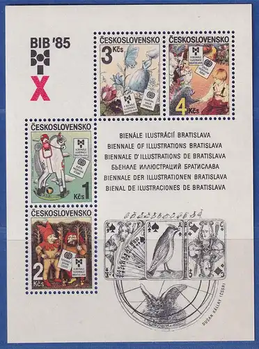 Tschechoslowakei 1985 Biennale für Kinderbuchillustrationen Mi.-Nr. Block 66 **