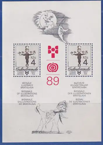 Tschechoslowakei 1989 Biennale für Kinderbuchillustrationen Mi.-Nr. Block 94 **