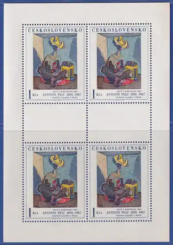 Tschechoslowakei 1973 Kunstwerke Mi.-Nr. 2172 a KLEINBOGEN postfrisch **