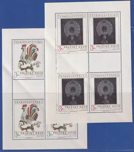 Tschechoslowakei 1974 Prager Burg Mi.-Nr. 2201-2202 KLEINBOGENSATZ **