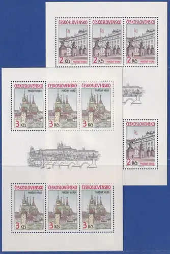 Tschechoslowakei 1985 Prager Burg Mi.-Nr. 2834-2835 KLEINBOGENSATZ **