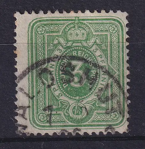 Dt. Reich 3 Pfennig Mi.-Nr. 39 I a B, gestempelt, geprüft BPP