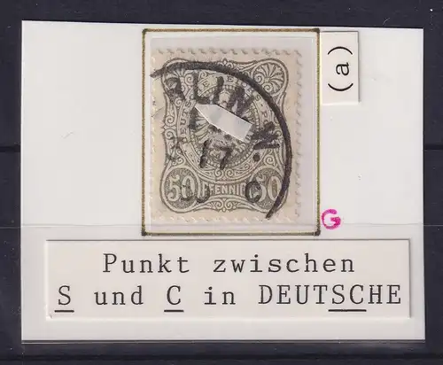 Dt. Reich 50 Pfennig Mi.-Nr. 44 a, geprüft BPP