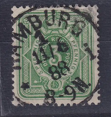 Dt. Reich 3 Pfennig Mi.-Nr. 39 b V, gestempelt, gepr. BPP