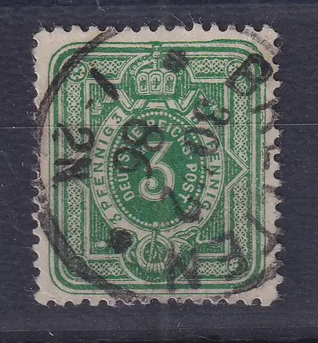 Dt. Reich 3 Pfennig Mi.-Nr. 39 aa mit Plattenfehler III, gestempelt, gepr. BPP