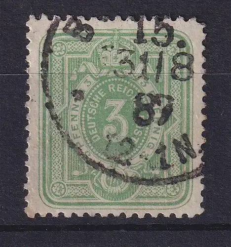 Dt. Reich 3 Pfennig Mi.-Nr. 39 II c D, gestempelt, geprüft BPP