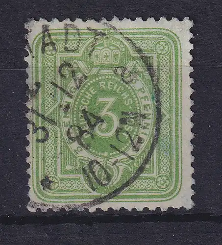 Dt. Reich 3 Pfennig Mi.-Nr. 39 b a, leichte Mängel, gestempelt, gepr. BPP