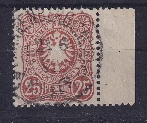 Dt. Reich 25 Pfennig Mi.-Nr. 43 c, Seitenrandstück rechts, geprüft BPP