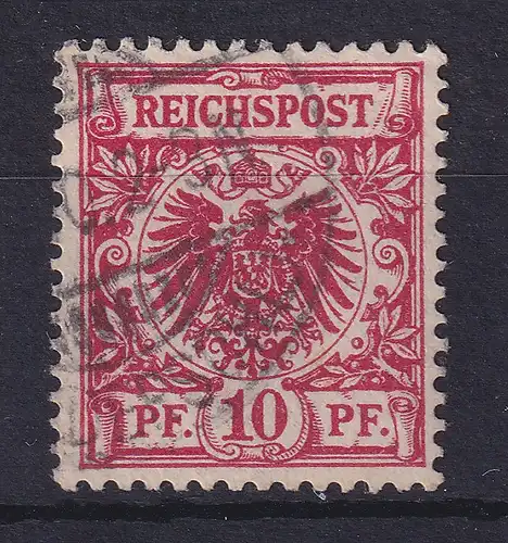 Dt. Reich 10 Pf Krone/Adler Mi.-Nr. 47 db, gestempelt, geprüft BPP