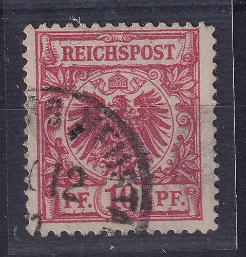 Dt. Reich 10 Pf Krone/Adler Mi.-Nr. 47 ba D, gestempelt, geprüft BPP