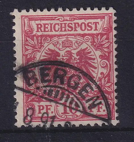 Dt. Reich 10 Pfennig Mi.-Nr. 47 b Plattenfehler V, O, gepr. BPP