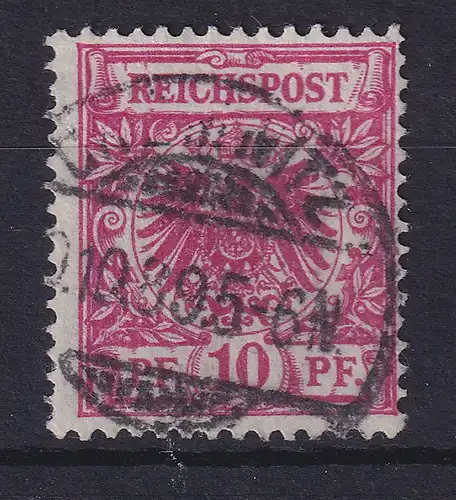 Dt. Reich 10 Pf Krone/Adler Mi.-Nr. 47 a, gestempelt Oktober 1889, geprüft BPP
