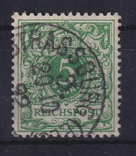 Dt. Reich 5 Pfennig Krone/Adler Mi.-Nr. 46 c y, gestempelt, geprüft BPP