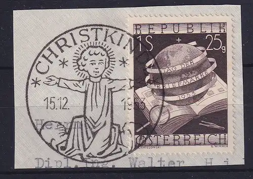 Österreich 1953 Tag der Briefmarke Mi.-Nr. 995, So.-O CHRISTKINDL auf Briefstk.
