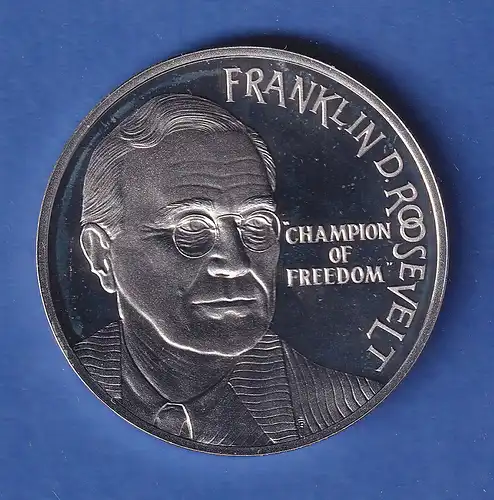 Niederlande 1994 Silbermünze Franklin D. Roosevelt 25 ECU ca. 25g Ag925 PP