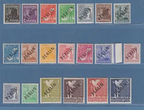 Berlin Schwarzaufdruck Mi.-Nr. 1-20 kpl. ** alle gepr. Schlegel BPP