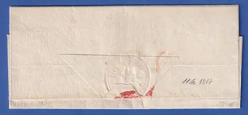 Bayern Vorphila-Brief mit Rayon-Stempel R4.BAIERBACH  1817