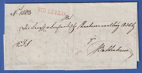 Bayern Vorphila-Brief mit Einzeiler HOLLFELD 1828