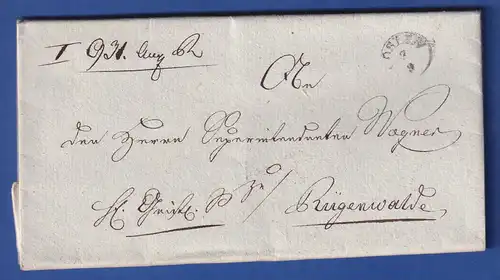 Preußen Vorphila-Brief mit Vollkreisstempel POSEN 1833