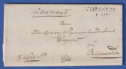 Preußen Vorphila-Brief mit Zweizeiler COESSLIN 1826