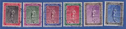 Luxemburg 1937 Kinderhilfe Mi.-Nr. 303-308 gestempelt, teils geprüft Böttger BPP