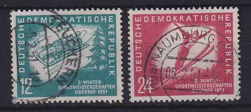 DDR 1951 Wintersportmeisterschaften Mi.-Nr. 280-281 gestempelt 