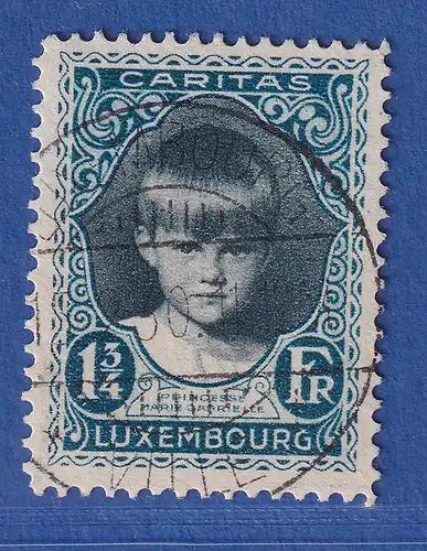 Luxemburg 1929 Kinderhilfe Mi.-Nr. 217 gestempelt, geprüft Böttger BPP