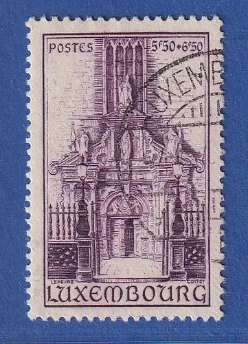 Luxemburg 1945 Madonna von Luxemburg Mi.-Nr. 385 gestempelt, geprüft Böttger BPP