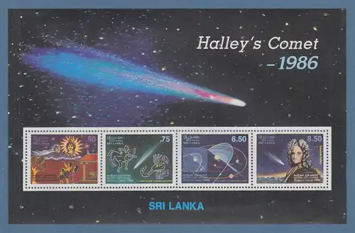 Sri Lanka 1986 Halleyscher Komet Mi.-Nr. Block 31 ** 