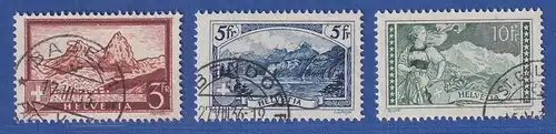 Schweiz 1928 Gebirgslandschaften Mi.-Nr. 226-228 gestempelt 