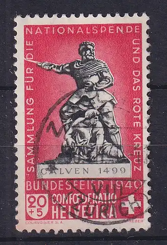 Schweiz 1940 Pro Patria Denkmal Mi.-Nr. 366 a gestempelt