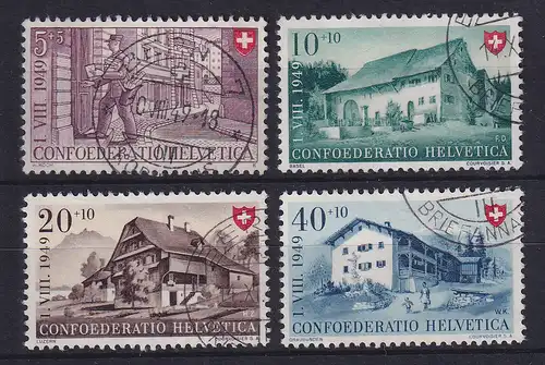Schweiz 1949 Pro Patria Landhäuser Mi.-Nr. 525-528 gestempelt