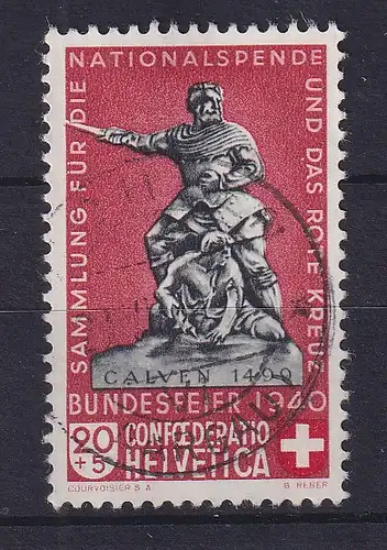 Schweiz 1940 Pro Patria Denkmal Mi.-Nr. 368 gestempelt