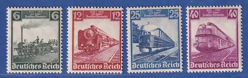 Deutsches Reich 1935 Eisenbahn Mi.-Nr. 580-583 postfrisch **