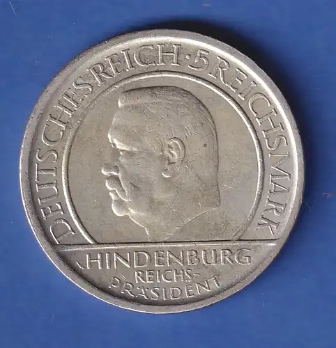 Deutsches Reich Silbermünze Schwurhand 5 Reichsmark 1929 A