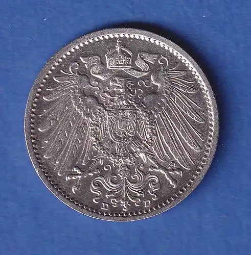 Deutsches Kaiserreich Kursmünze 1 Mark D 1907 vz-stg Top-Stück!