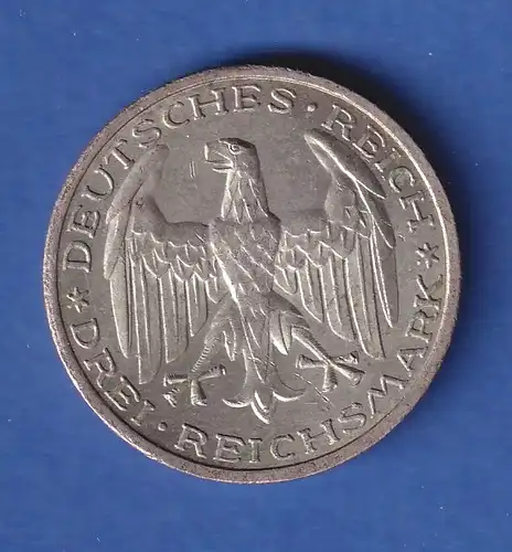 Deutsches Reich Silbermünze Universität Marburg 3 Reichsmark 1927 A vz