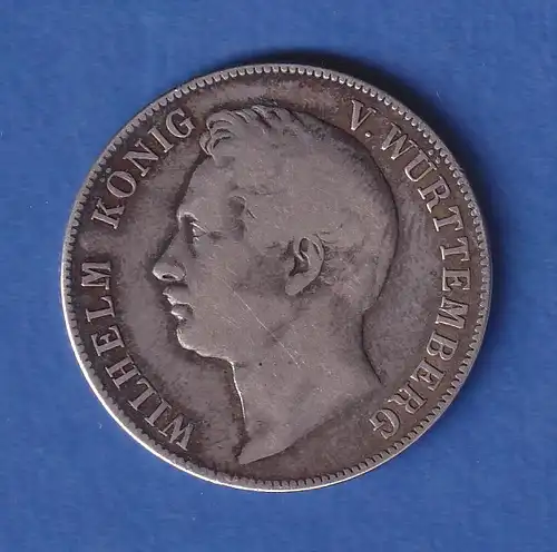 Württemberg Silbermünze König Wilhelm 1 Gulden 1841 