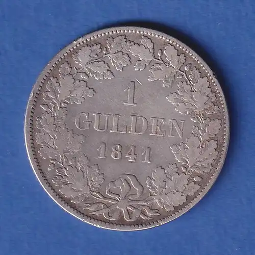 Württemberg Silbermünze König Wilhelm 1 Gulden 1841 