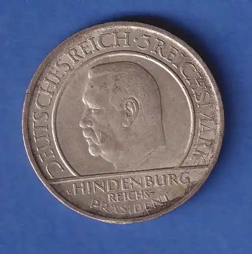 Deutsches Reich Silbermünze Schwurhand 3 Reichsmark 1929 A