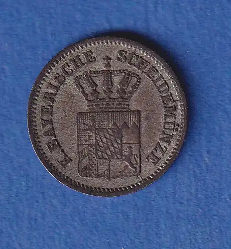 Bayern Silbermünze 1 Kreuzer 1860 