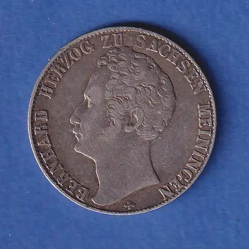 Sachsen-Meiningen Silbermünze 1/2 Gulden Herzog Bernhard 1841 ss-vz