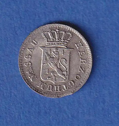 Nassau Silbermünze 1 Kreuzer Landeswappen 1832