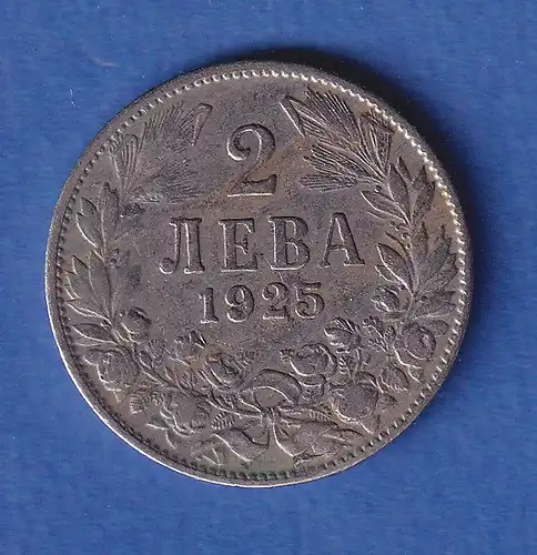 Bulgarien Umlaufmünze 2 Lewa 1925 CuNi