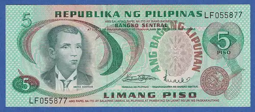 Philippinen 1978  Banknote 5 Piso bankfrisch, unzirkuliert.