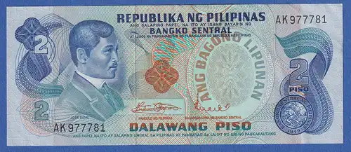 Philippinen 1970 Banknote 2 Piso bankfrisch, unzirkuliert.