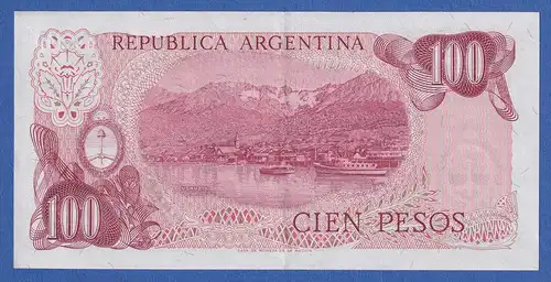 Argentinien 1976 Banknote 100 Pesos bankfrisch, unzirkuliert.