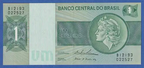 Brasilien 1972 Banknote 1 Cruzeiro bankfrisch, unzirkuliert.