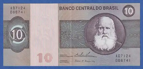 Brasilien 1970 Banknote 10 Cruzeiros bankfrisch, unzirkuliert.