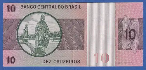 Brasilien 1970 Banknote 10 Cruzeiros bankfrisch, unzirkuliert.